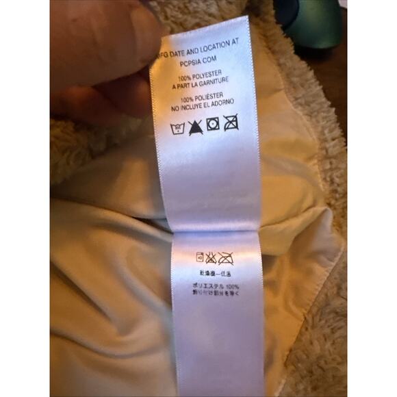 Patagonia Women’s S Furry Fleece Vest Beige Full Zip Sherpa Pile Retro Style - Picture 7 of 7